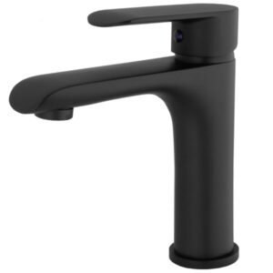 Grifo de lavabo serie "Viseu" negro